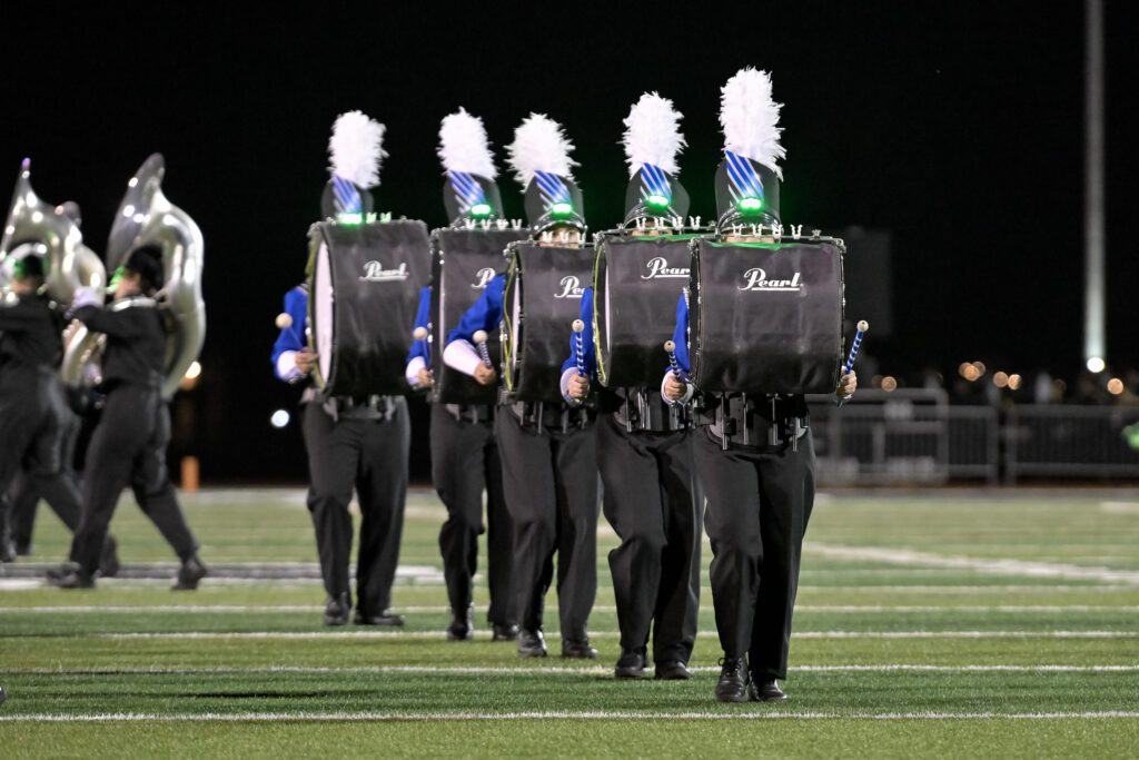 Bass Drums during the halftime show