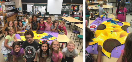 More photos of our future Jaguars creating art from Brown Elementary.