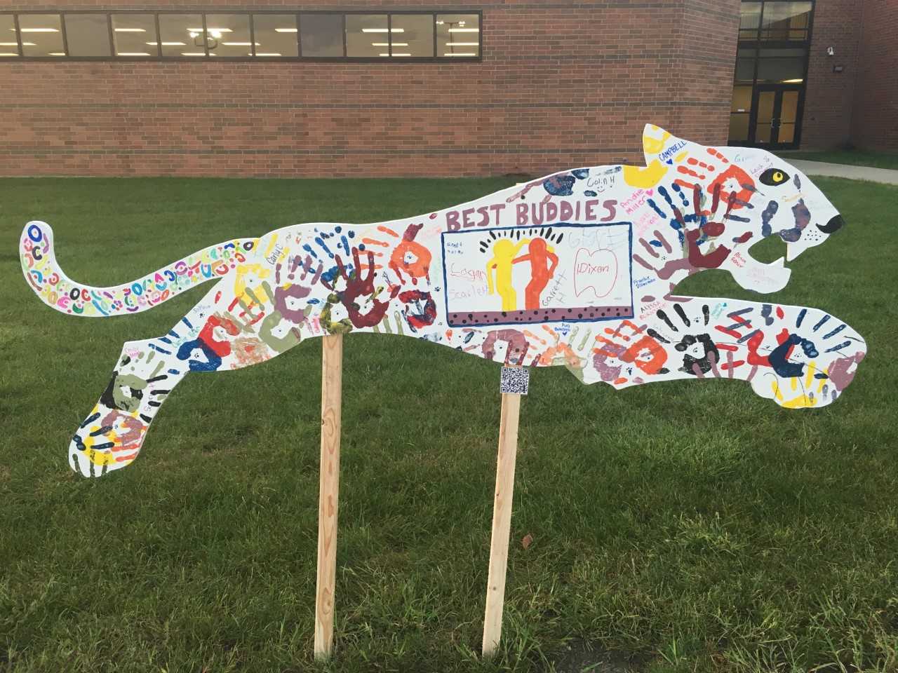 Best Buddies' finished art piece has unique details; see it for yourself on Homecoming weekend.