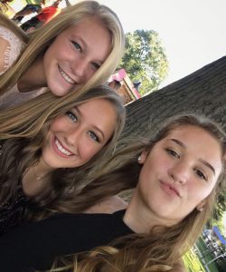 Megan Mummert (12) and her friends at Homecoming. Photo by Megan Mummert.