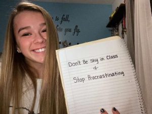 Kelly Conley (11) wrote out her list and chose to share it. Photo by Kelly Conley.