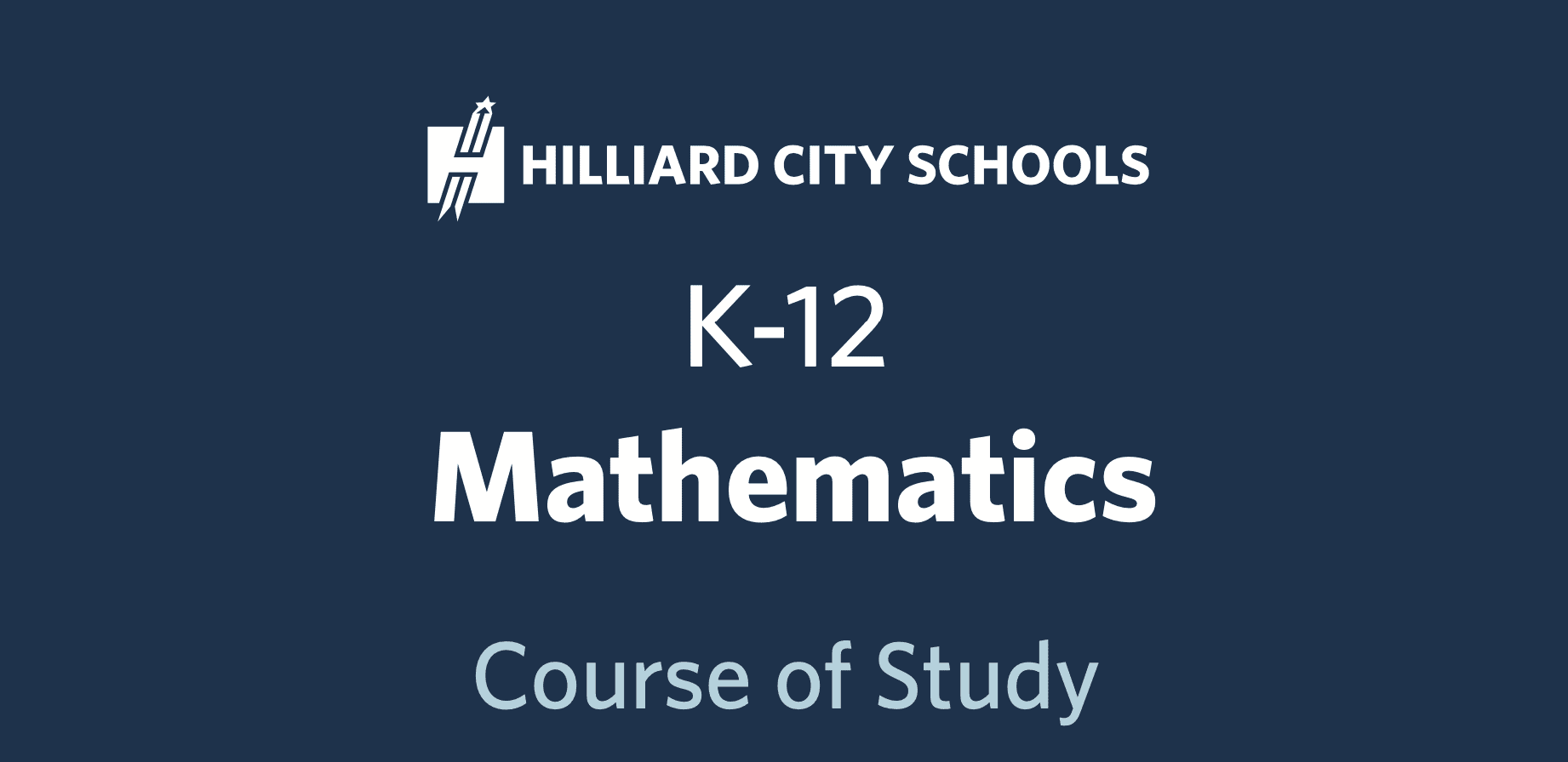 K-12 Math Course of Study Preview