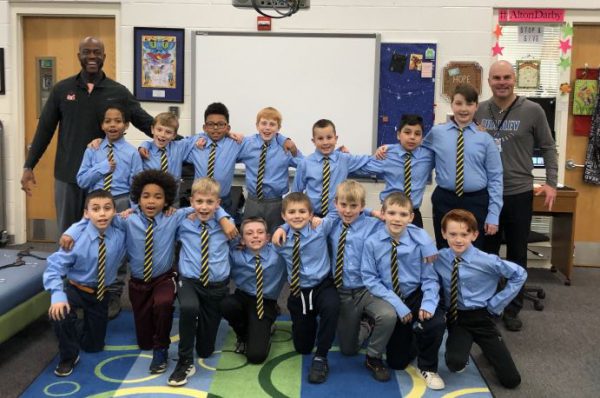 boys in the club in thier ties