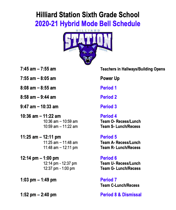 Hilliard Station Sixth Grade News Info hilliard schools 2021 2022 calendar