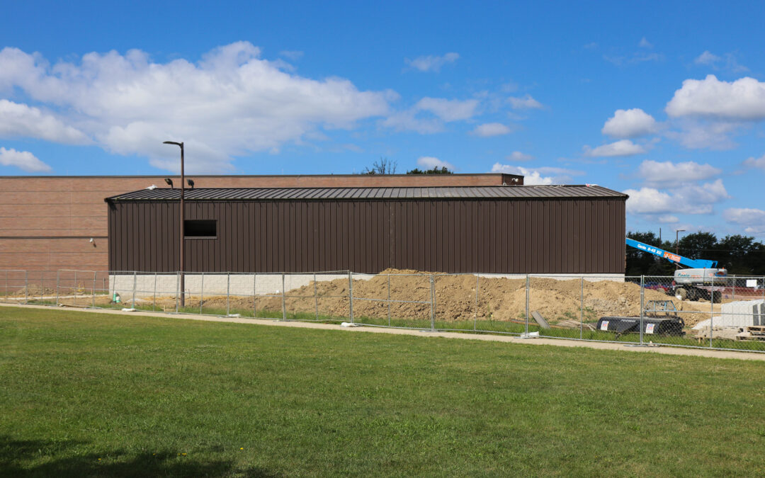 Outdoor image of addition to Darby High School