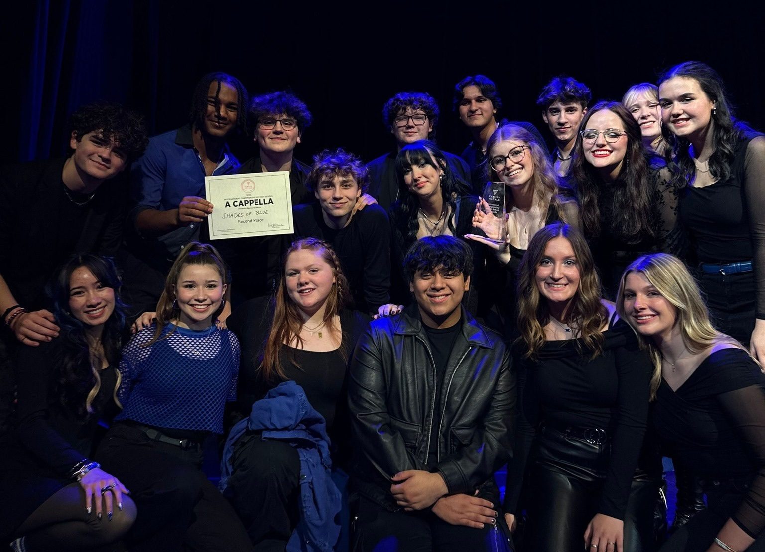 Shades of Blue Named National Runner-Up in Prestigious A Cappella Championship