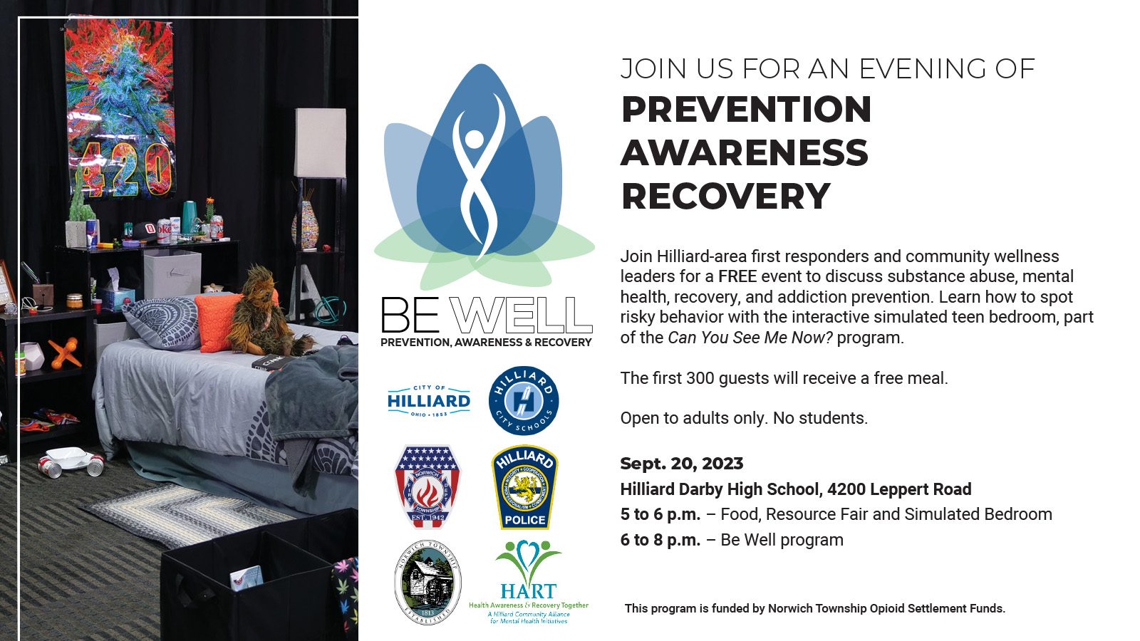 Be Well: Prevention, Awareness, & Recovery Sept. 20th