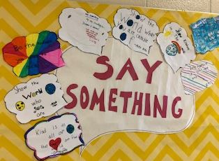 Art work depicting Say Something