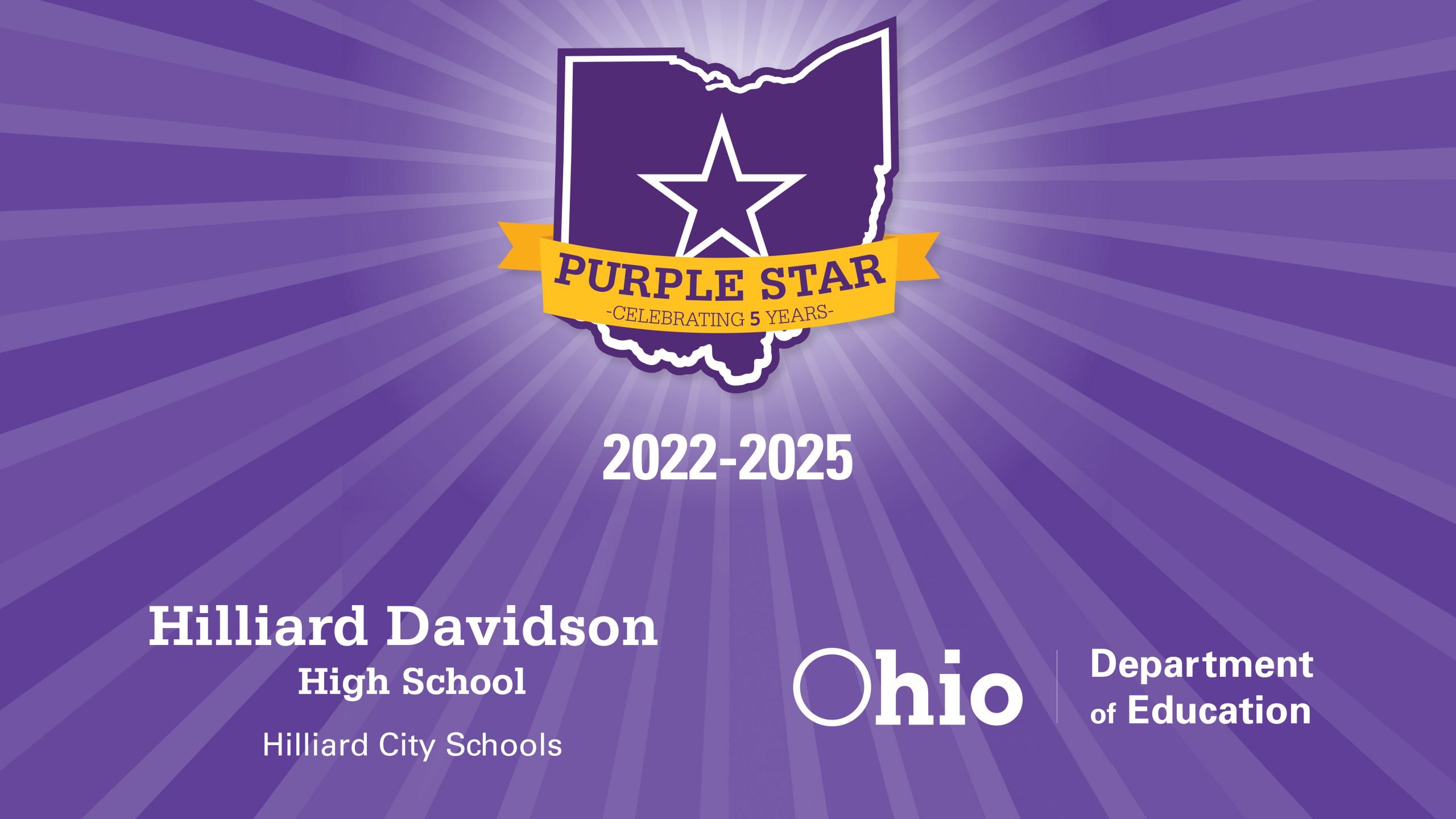 Davidson Honored with the Purple Star Award