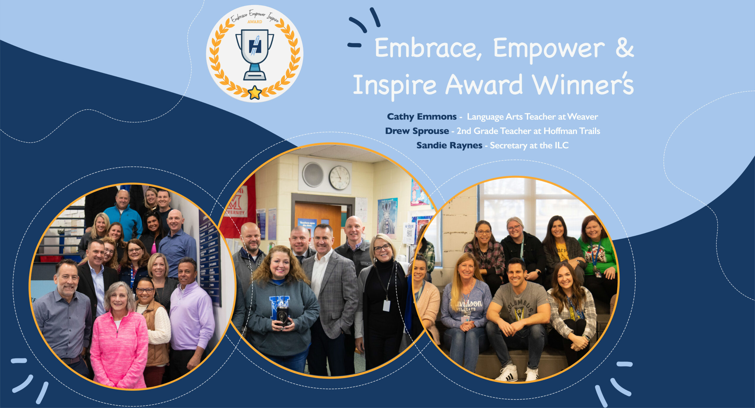 Recipients of the Embrace Empower and Inspire Award