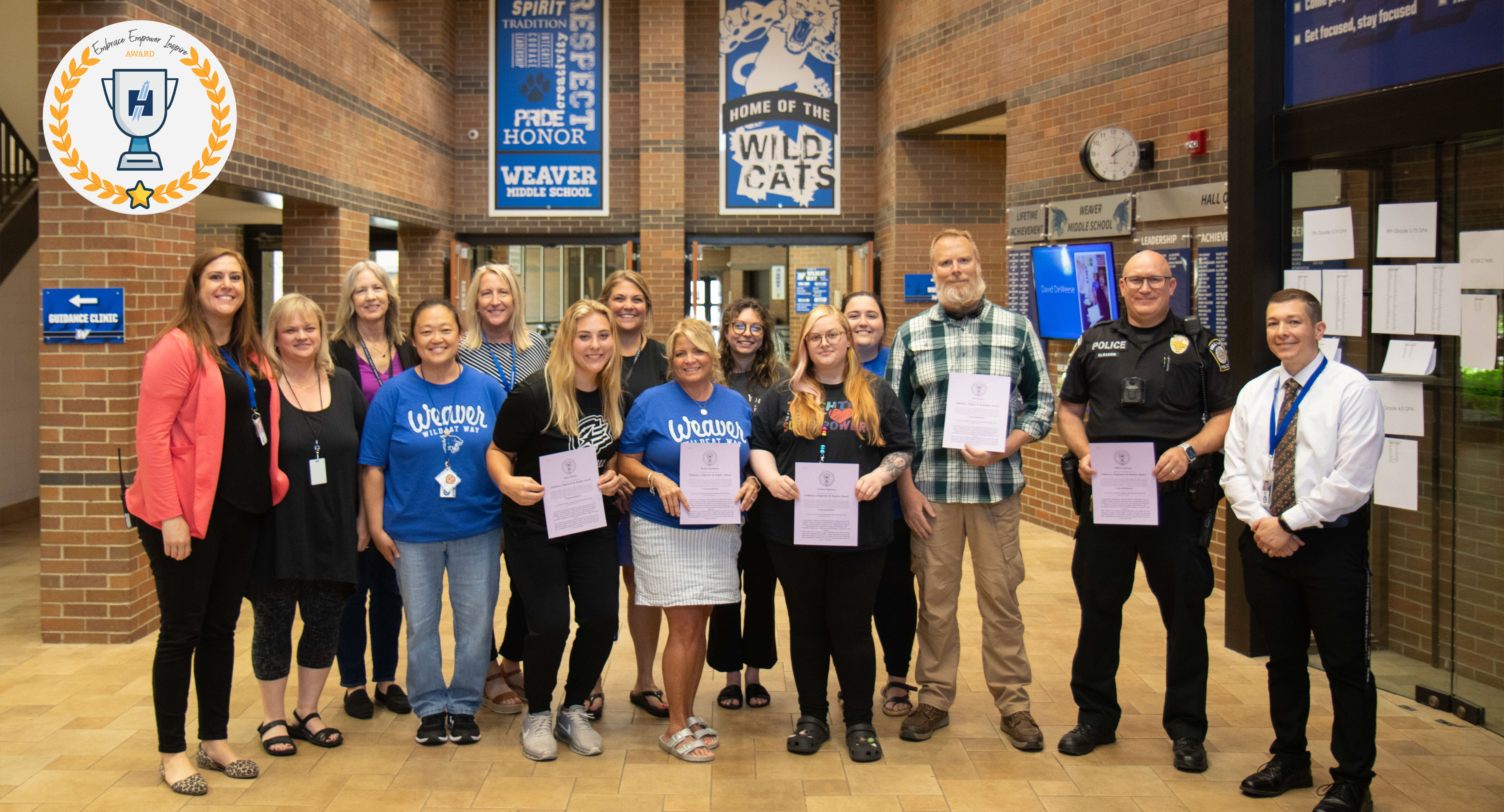 Recipients of the Embrace Empower and Inspire Award