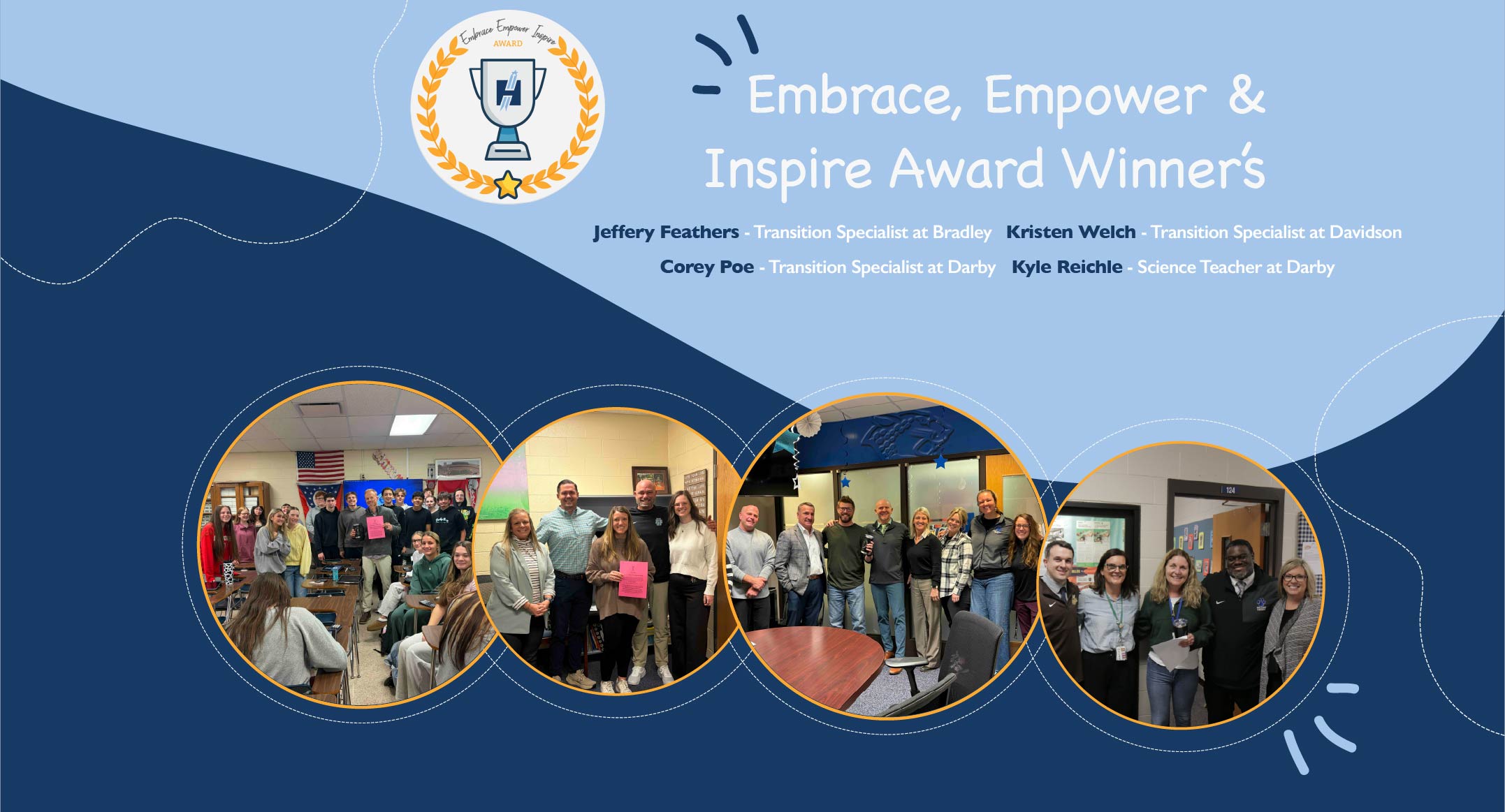 Recipients of the Embrace Empower and Inspire Award