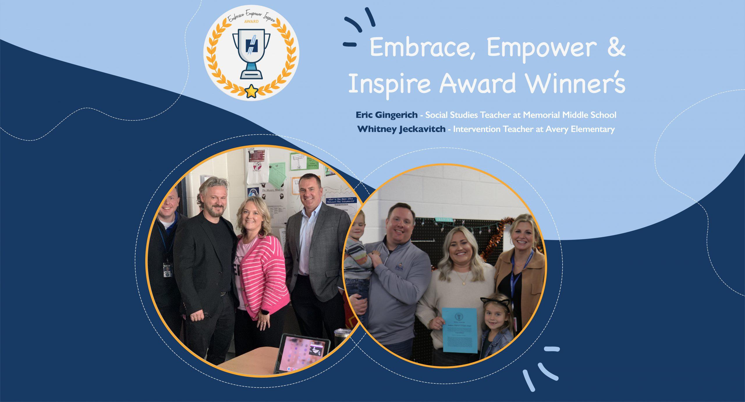 Recipients of the Embrace Empower & Inspire Award