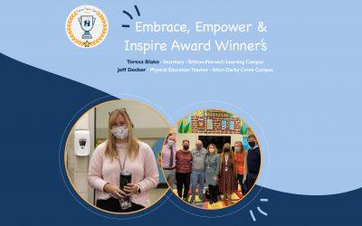 November Winners of the Embrace, Empower & Inspire Award