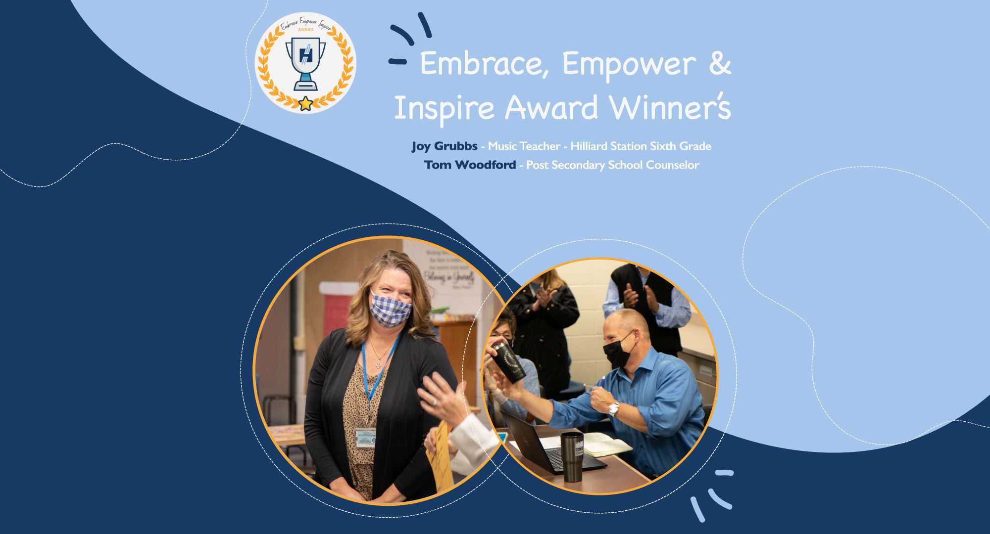 December Winners of the Embrace, Empower & Inspire Award