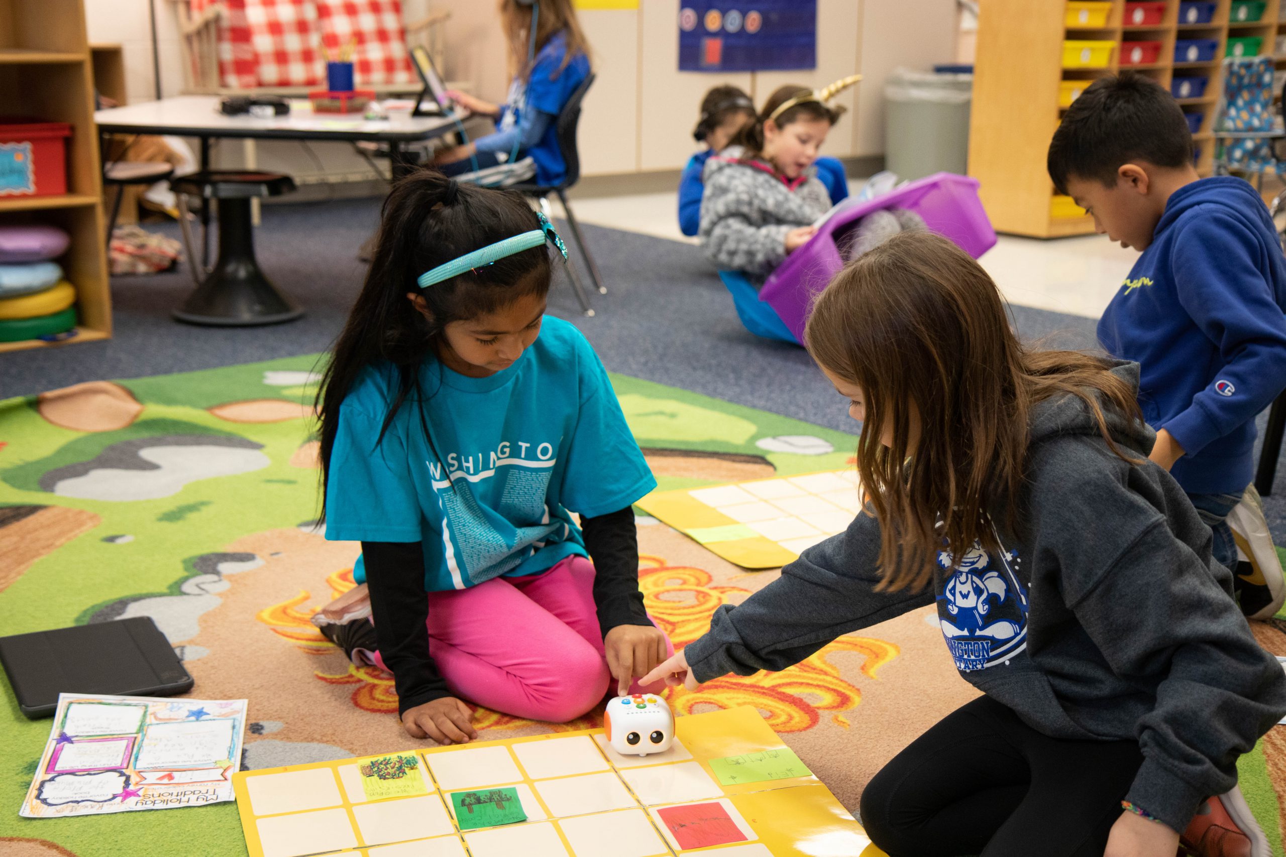 First Graders Tie in Robotics with Reading