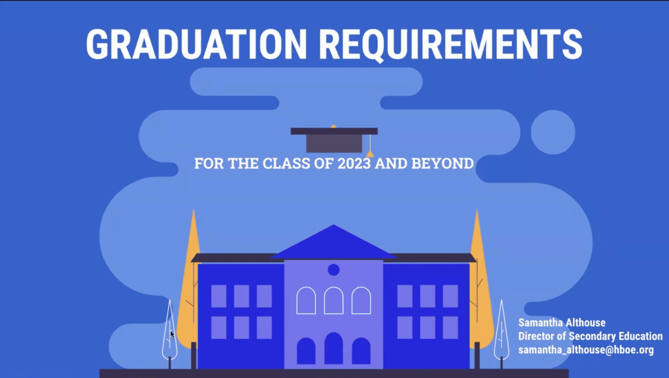 Graduation Requirements Class of 2023 and Beyond