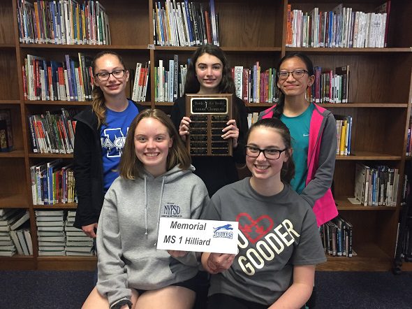 Students on winning team