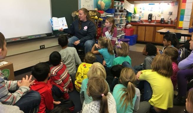 mystery readers reading to students